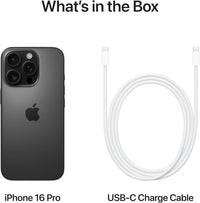Restored Apple iPhone 16 Pro - Carrier Unlocked - 256GB Black Titanium (Refurbished)