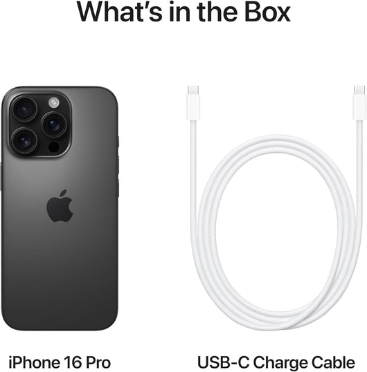 Restored Apple iPhone 16 Pro - Carrier Unlocked - 256GB Black Titanium (Refurbished)