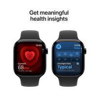 Apple Watch Series 11 [GPS 46mm] Smartwatch with Jet Black Aluminum Case with Black Sport Band - M/L