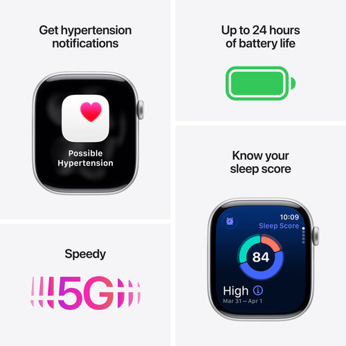 Apple Watch Series 11 [GPS + Cellular 42mm] Smartwatch with Gold Titanium Case with Gold Milanese Loop
