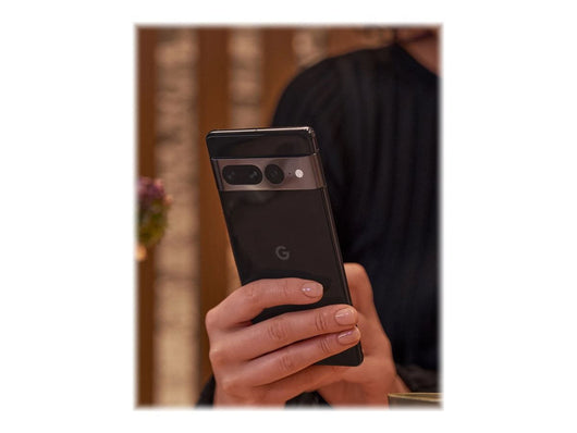 Google Pixel 7 Pro - 5G smartphone - 128 GB - OLED display - 6.7" - 3120 x 1440 pixels (120 Hz) - 3x Rear Cameras 50 MP, 48 MP, 12 MP - Front camera 10.8 MP - Obsidian