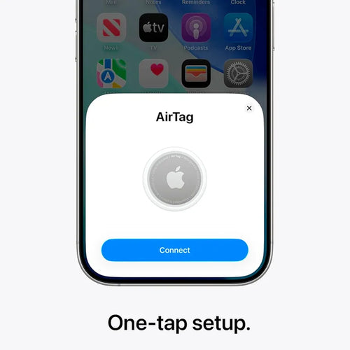 Apple AirTag : Tracker for Keychain, Wallet, and More; Locator with Sound; Simple One-Tap Setup with iPhone or iPad; Key Finder with up to 1.5X Precision Finding Range
