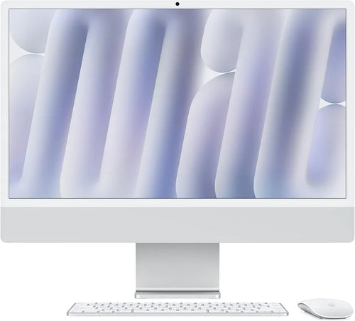 Apple 2024 iMac All-in-One Desktop Computer with M4 chip with 8-core CPU and 8-core GPU: Built for Apple Intelligence, 24-inch Retina Display, 16GB Unified Memory, 256GB SSD Storage; Silver