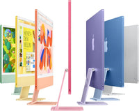Apple 2024 iMac All-in-One Desktop Computer with M4 chip with 8-core CPU and 8-core GPU: Built for Apple Intelligence, 24-inch Retina Display, 16GB Unified Memory, 256GB SSD Storage; Silver