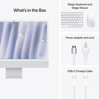 Apple 2024 iMac All-in-One Desktop Computer with M4 chip with 8-core CPU and 8-core GPU: Built for Apple Intelligence, 24-inch Retina Display, 16GB Unified Memory, 256GB SSD Storage; Silver