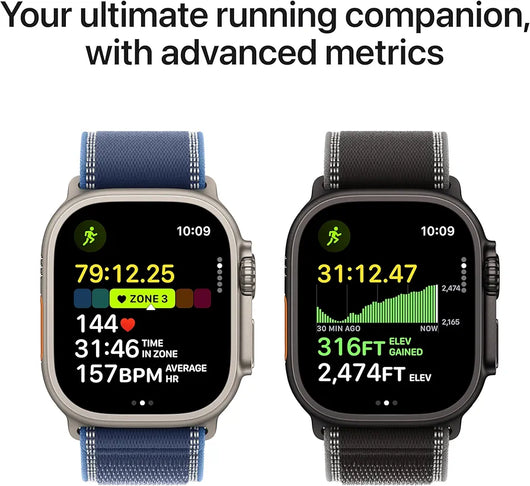Apple Watch Ultra 3 [GPS + Cellular 49mm] Running & Multisport Smartwatch w/Rugged Titanium Case w/Black Ocean Band. Satellite Communications, Advanced Health & Fitness Tracking