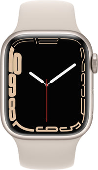 Restored Apple Watch Series 7 41MM Starlight - Aluminum Case - Starlight Sport Band (Refurbished)