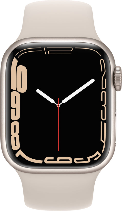Restored Apple Watch Series 7 41MM Starlight - Aluminum Case - Starlight Sport Band (Refurbished)