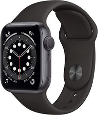 Restored Apple Watch Series 6 44MM Space Gray - Aluminum Case - Black Sport Band (Refurbished)