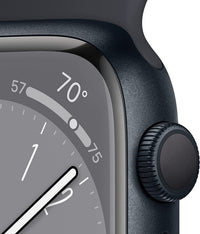 Restored Apple Watch Series 8 (GPS, 45mm) - Midnight Aluminum Case - Midnight Sport Band (Refurbished)