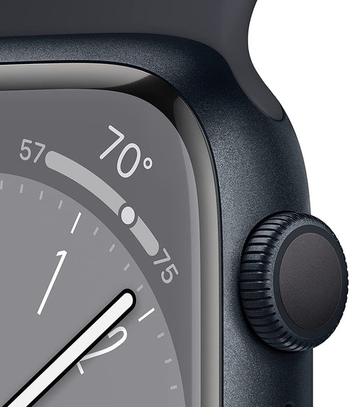 Restored Apple Watch Series 8 (GPS, 45mm) - Midnight Aluminum Case - Midnight Sport Band (Refurbished)